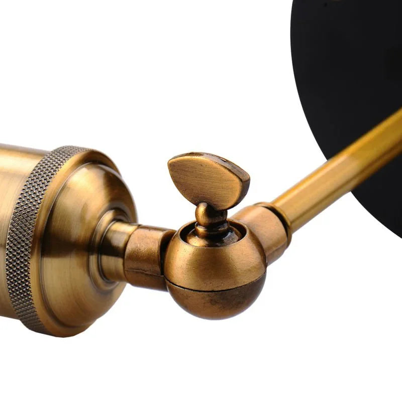 American Single Head Wall Lamp, Industrial Style Retro Bedroom, Living Room, Study, Hallway, Staircase E27 Wall Lamp