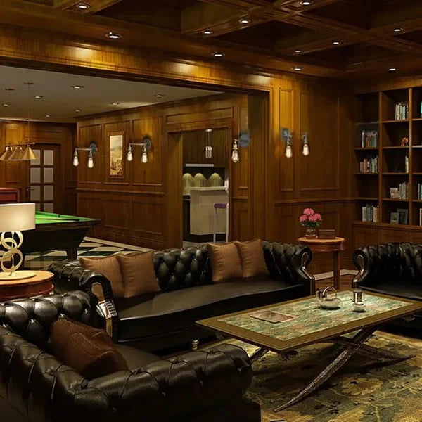 American Single Head Wall Lamp, Industrial Style Retro Bedroom, Living Room, Study, Hallway, Staircase E27 Wall Lamp